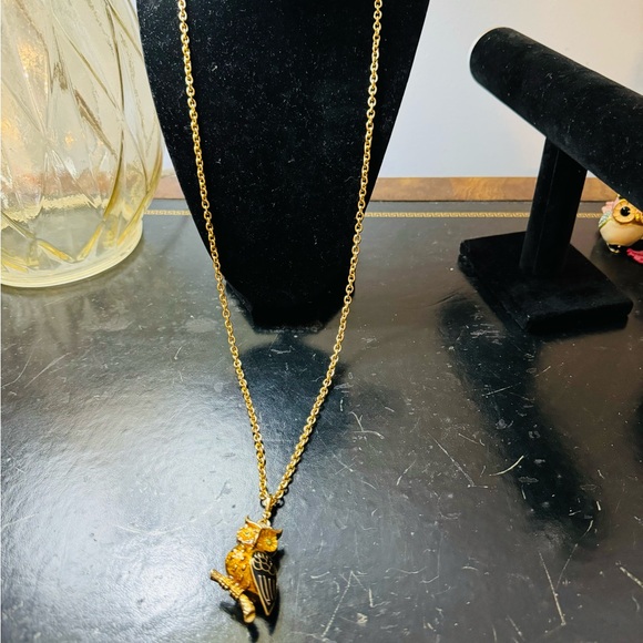 Long Statement Necklace. Owl. By Talbots - Picture 6 of 8